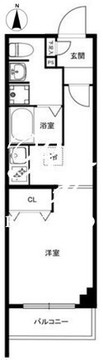 クリアルプレミア目黒 402 間取り図