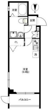クリアルプレミア目黒 307 間取り図