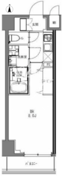 ラドゥセール大森山王 404 間取り図