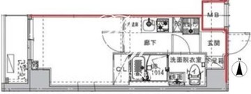 コンフォリア幡ヶ谷 301 間取り図