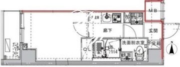 コンフォリア幡ヶ谷 501 間取り図