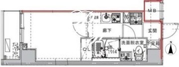 コンフォリア幡ヶ谷 601 間取り図