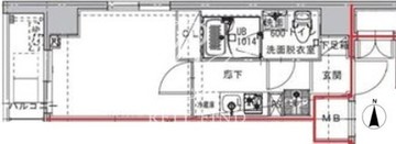 コンフォリア幡ヶ谷 202 間取り図