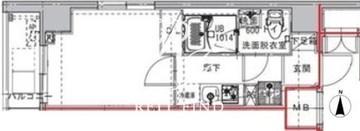 コンフォリア幡ヶ谷 302 間取り図