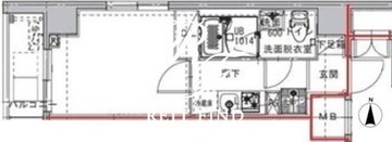 コンフォリア幡ヶ谷 502 間取り図