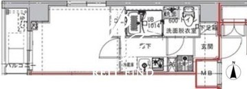 コンフォリア幡ヶ谷 802 間取り図