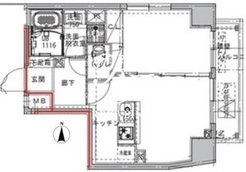 コンフォリア幡ヶ谷 902 間取り図