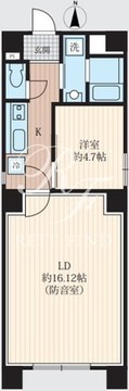 ラシクラスINFINA上野浅草 101 間取り図