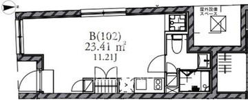 ファーレ御徒町 102 間取り図