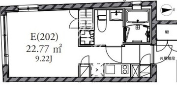 ファーレ御徒町 202 間取り図
