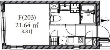 ファーレ御徒町 203 間取り図