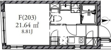 ファーレ御徒町 303 間取り図