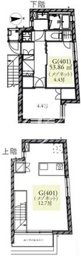 ファーレ御徒町 401 間取り図