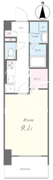 ライツ福助 406 間取り図