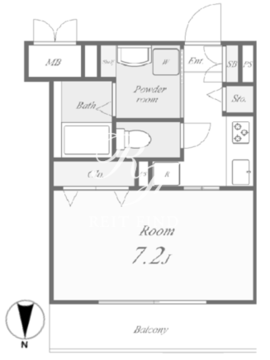 パラドール・ケー 203 間取り図