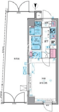 ジェノヴィア四谷三丁目グリーンヴェール 109 間取り図