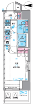 ジェノヴィア四谷三丁目グリーンヴェール 205 間取り図