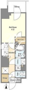 ドゥーエ亀戸 1408 間取り図