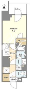 ドゥーエ亀戸 804 間取り図