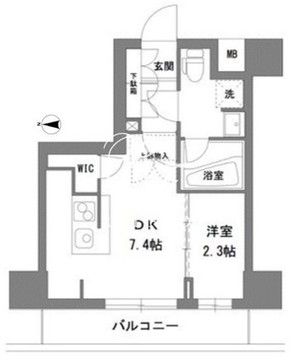ラグゼナ錦糸町 303 間取り図