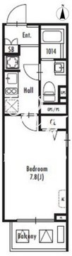 グランパセオ蒲田2 204 間取り図