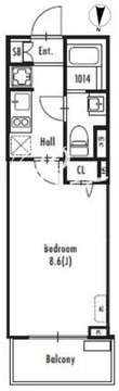 グランパセオ蒲田2 306 間取り図