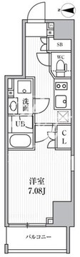 シーズンフラッツ池袋 201 間取り図