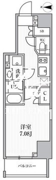 シーズンフラッツ池袋 1101 間取り図