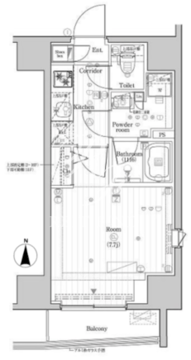 プレミアムキューブG市谷甲良町 1104 間取り図