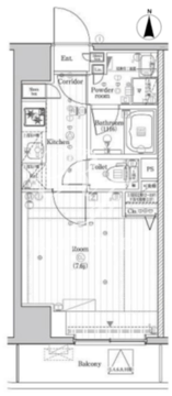 プレミアムキューブG市谷甲良町 302 間取り図