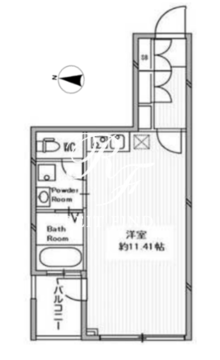白金高輪レジデンス 404 間取り図