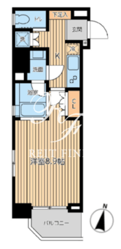 シティスパイア森下 302 間取り図