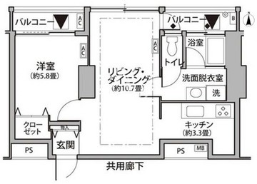 東雲キャナルコートCODAN 11-418 間取り図
