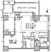 東雲キャナルコートCODAN 19-1008 間取り図