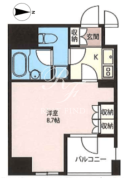 エスティメゾン浅草駒形 508 間取り図