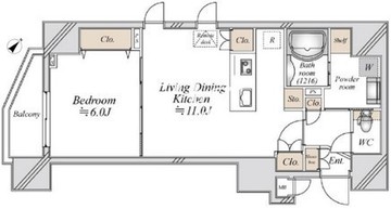 ミリアレジデンス茗荷谷 403 間取り図