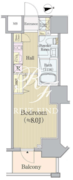 レックス白金 1407 間取り図