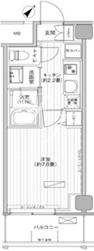 ヒューリック浅草橋江戸通 707 間取り図