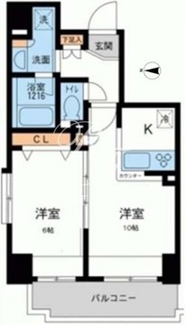 プライマル浅草橋 901 間取り図