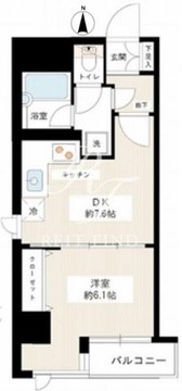 カスタリア新宿御苑 707 間取り図