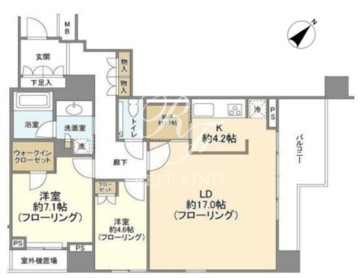 クロスエアタワー 32F 間取り図