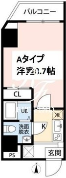スカイ錦糸町 701 間取り図