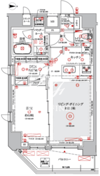クレイシアIDZ蒲田 ヴァース1402 間取り図