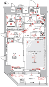 クレイシアIDZ蒲田 ヴァース1502 間取り図