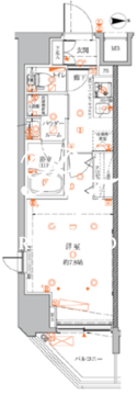 クレイシアIDZ蒲田 703 間取り図