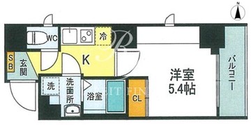 アスカレジデンス戸越銀座 202 間取り図