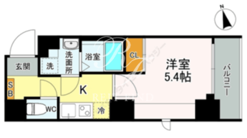 アスカレジデンス戸越銀座 402 間取り図