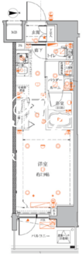 クレイシアIDZ蒲田 702 間取り図