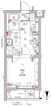 クレイシアIDZ中馬込 210 間取り図
