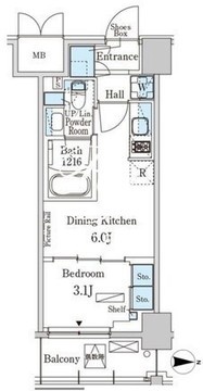 パークアクシス本所吾妻橋サウスレジデンス 304 間取り図